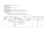 English worksheet: rooms and actions in a house