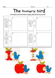 English Worksheet: The hungry bird