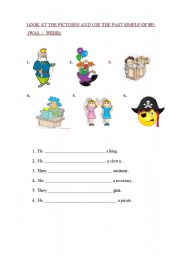 English worksheet: PAST SIMPLE: VERB TO BE