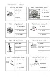 English Worksheet: Superlatives