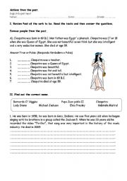 English Worksheet: WAS-WERE