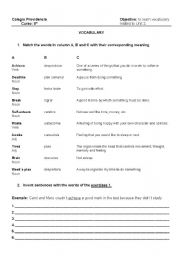English worksheet: Feelings and vocabulary