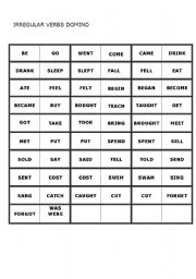 IRREGULAR VERB DOMINO