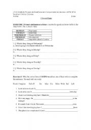 English worksheet: different exercises