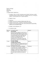 English Worksheet: Lesson Plan emergency