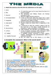 English Worksheet: The Media