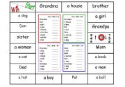 English Worksheet: Game: he/she/it