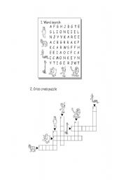 English Worksheet: animals