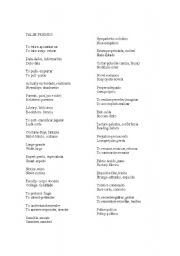 English Worksheet: False Friends