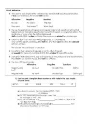 English Worksheet: Simple Past