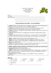 English worksheet: kindergarten 