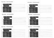 English worksheet: numbers!