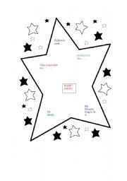 English Worksheet: all about me  - activity
