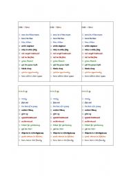 English Worksheet: color idioms(bookmark)
