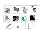 English Worksheet: Musical puzzle