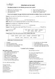 English Worksheet: Twilight Part 2 + Love Fool by 