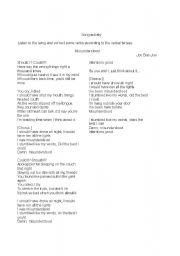 English Worksheet: Missunderstood - Jon Bon Jovi