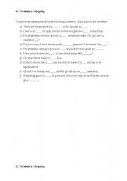 English Worksheet: shopping