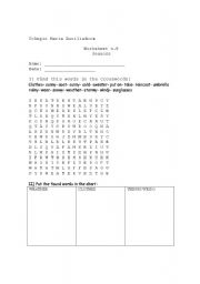 English Worksheet: Seasons