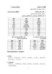English Worksheet: c and unc