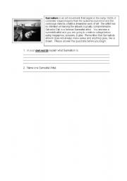 English Worksheet: Surrealism