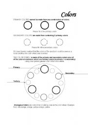 English worksheet: Colors