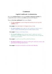 English Worksheet: Conditional Sentences