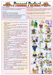 Present Perfect - Grammar Guide + Exercises (fully editable)