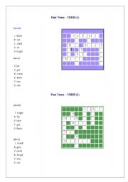 English worksheet: past tense 