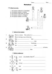 English Worksheet: Occupation - Comparatives