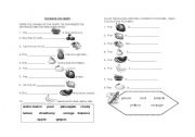 English worksheet: REVISION ON FRUITS