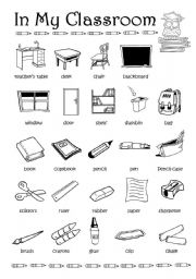 English Worksheet: In my classroom 