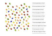 English Worksheet: How many .... are there?