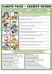 English Worksheet: PASSIVE VOICE