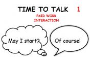 English worksheet: Pair work interaction