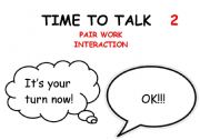 English worksheet: Pair work interaction