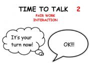 English Worksheet: Pair work interaction