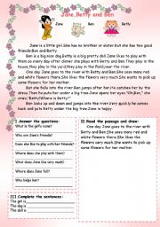 English Worksheet: Reading. 