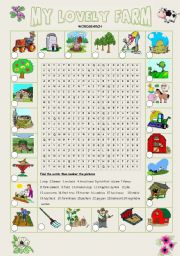 My lovely farm (wordsearch)