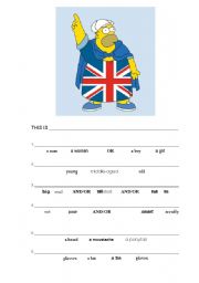 English worksheet: This is Homer