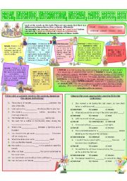 English Worksheet: COLLOCATION 71 - BREAK, INTERLUDE, INTERMISSION, INTERVAL, PAUSE, RECESS, REST