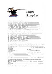 English Worksheet: PAST SIMPLE II