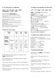 English Worksheet: second part