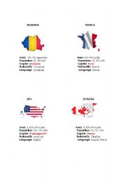 English Worksheet: Countries Flags
