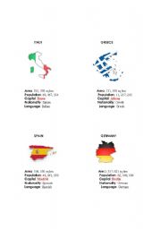 English Worksheet: Countries Flags