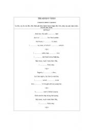 English Worksheet: My Way - Frank Sinatra