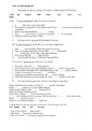 English Worksheet: exercise