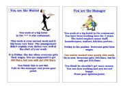 English Worksheet: Life Situations: Role Play 3
