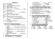 English worksheet: EXERCISE