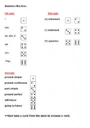 English Worksheet: Syntax Machine